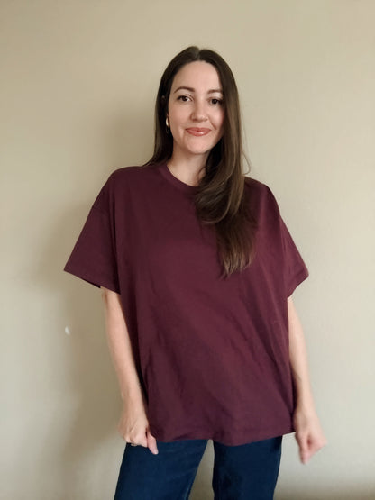 Easy Going Tee in Dark Cherry