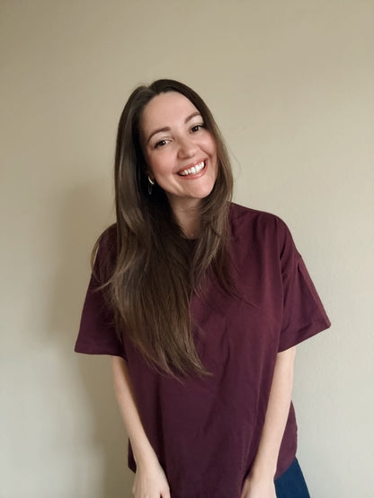 Easy Going Tee in Dark Cherry