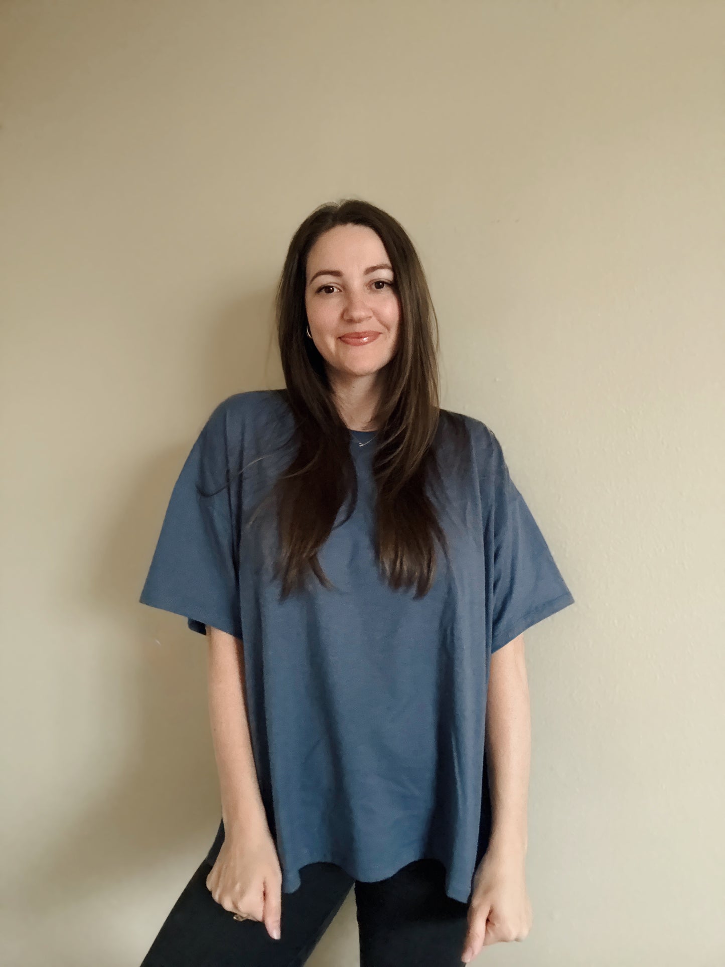 Easy Going Tee in Dusty Navy