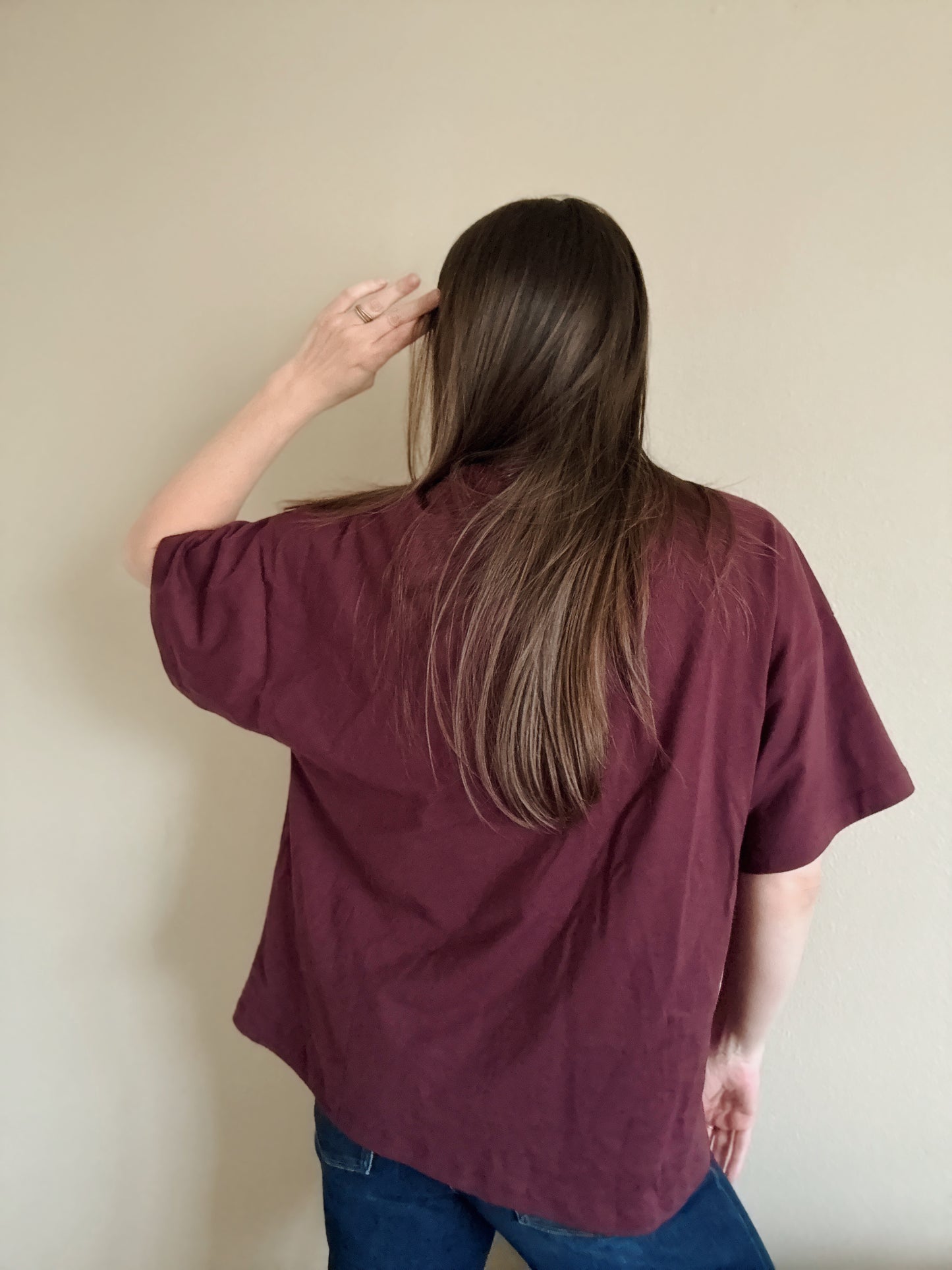 Easy Going Tee in Dark Cherry